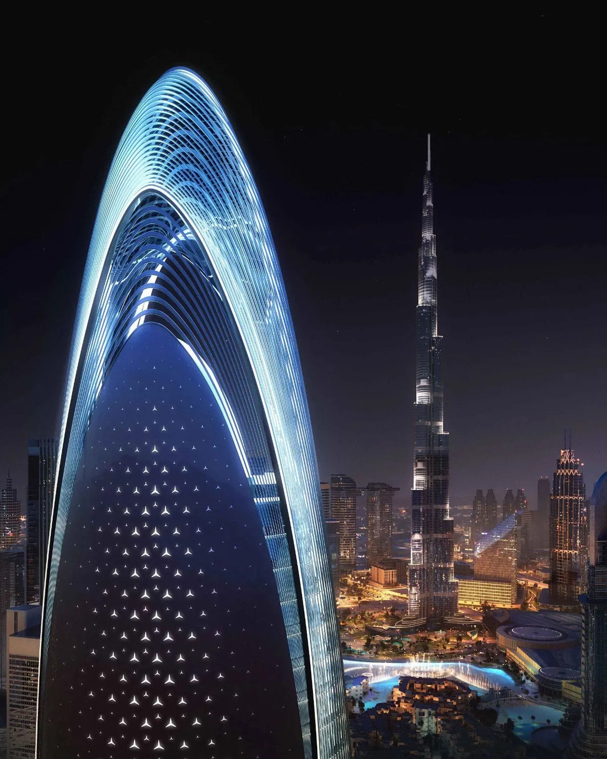 Mercedes-Benz представил сверхвысокую жилую башню в Дубае
